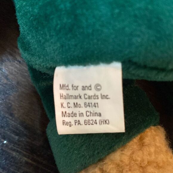 Hallmark kiss kiss mistletoe plush bear stuffed animal holiday Christmas 10 inch - Picture 4 of 6